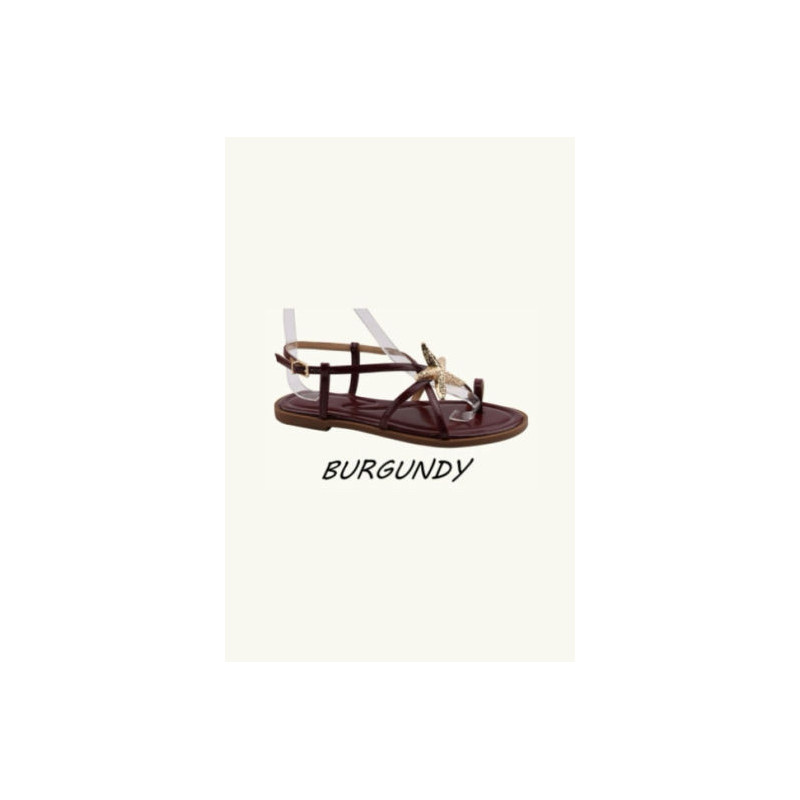 SANDALE ETOILE BORDEAUX DM656MUL